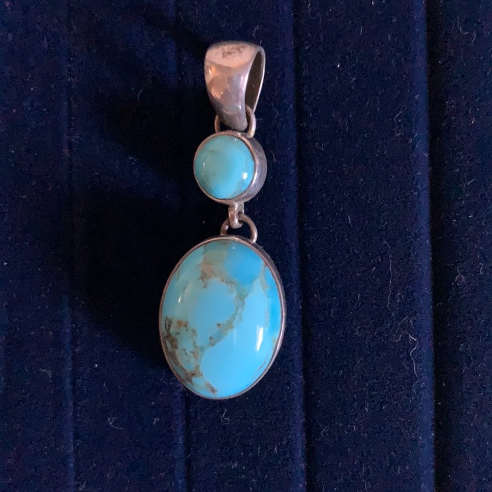 Tiered Turquoise Pendant